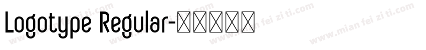 Logotype Regular字体转换